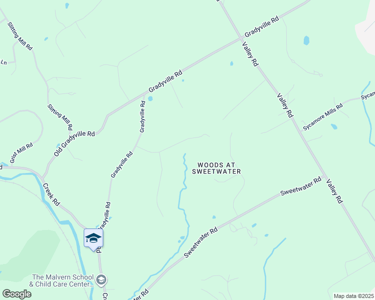 map of restaurants, bars, coffee shops, grocery stores, and more near 22 Cottage Lane in Glen Mills