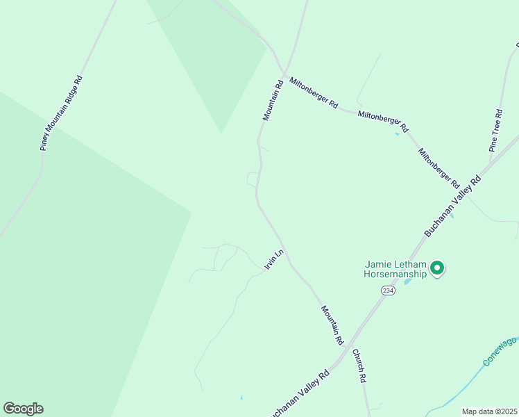 map of restaurants, bars, coffee shops, grocery stores, and more near 290 Mountain Road in Orrtanna
