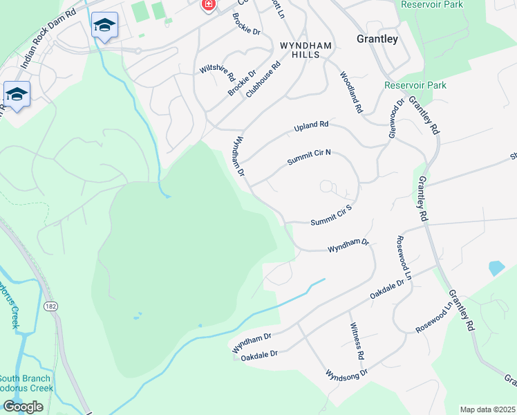 map of restaurants, bars, coffee shops, grocery stores, and more near 1320 Wyndham Drive in York