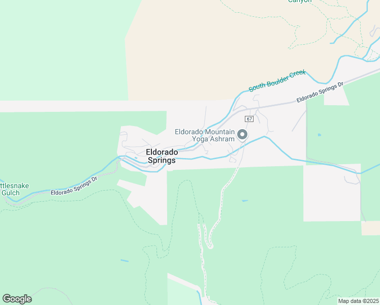 map of restaurants, bars, coffee shops, grocery stores, and more near 37 Eldorado Springs Drive in Eldorado Springs