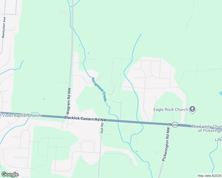 map of restaurants, bars, coffee shops, grocery stores, and more near 7305 Optimara Drive in Pickerington