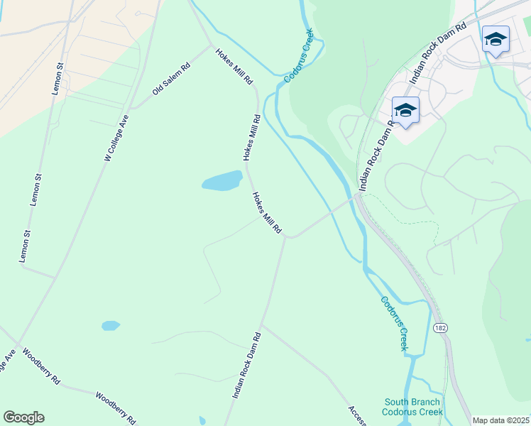 map of restaurants, bars, coffee shops, grocery stores, and more near 1535 Hokes Mill Road in York