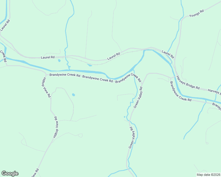 map of restaurants, bars, coffee shops, grocery stores, and more near 950 Brandywine Creek Road in Coatesville