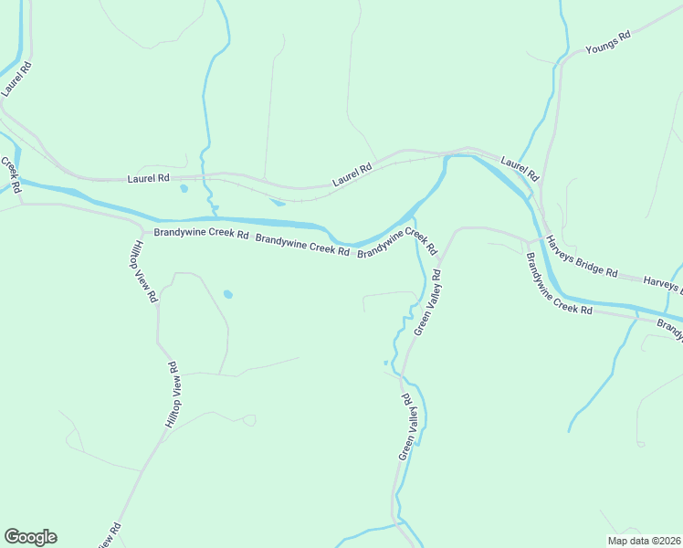 map of restaurants, bars, coffee shops, grocery stores, and more near 950 Brandywine Creek Road in Coatesville