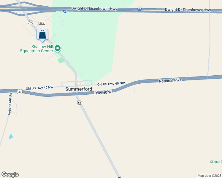 map of restaurants, bars, coffee shops, grocery stores, and more near 2485 Old US Highway 40 Northwest in London