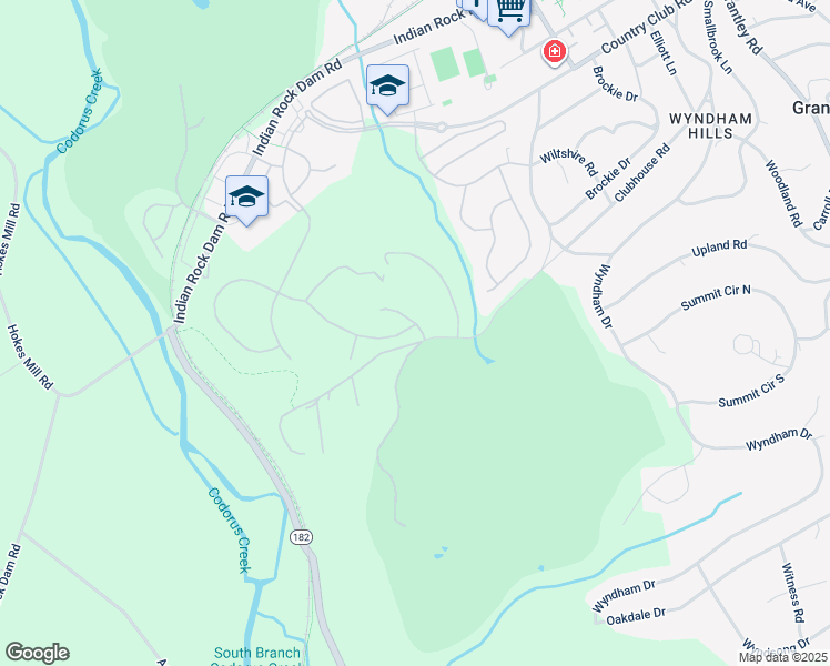 map of restaurants, bars, coffee shops, grocery stores, and more near 1001 Pin Oak Lane in York