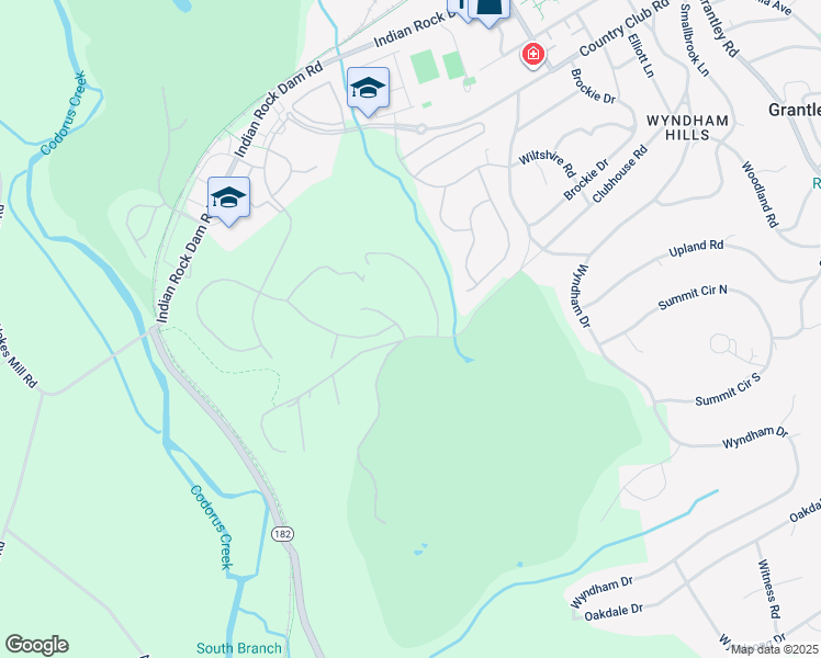 map of restaurants, bars, coffee shops, grocery stores, and more near 1001 Pin Oak Lane in York