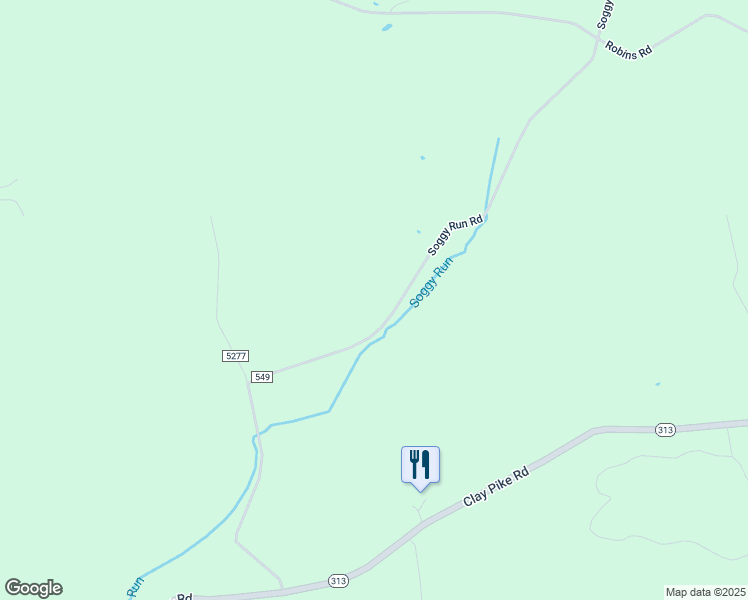 map of restaurants, bars, coffee shops, grocery stores, and more near 57689 Soggy Run Road in Senecaville