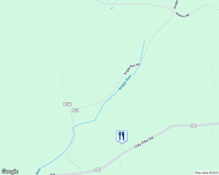 map of restaurants, bars, coffee shops, grocery stores, and more near 57689 Soggy Run Road in Senecaville