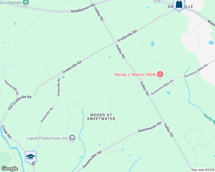 map of restaurants, bars, coffee shops, grocery stores, and more near 1 Yarnall Lane in Delaware County