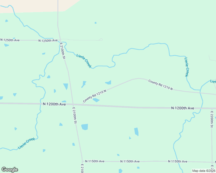 map of restaurants, bars, coffee shops, grocery stores, and more near 2129 County Road 1210 North in Camp Point