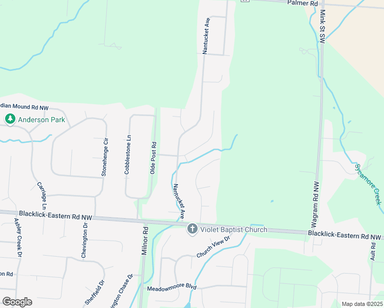 map of restaurants, bars, coffee shops, grocery stores, and more near 13762 Wayside Drive Northwest in Pickerington