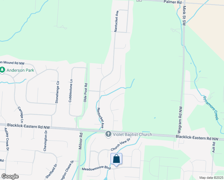 map of restaurants, bars, coffee shops, grocery stores, and more near 13762 Wayside Drive Northwest in Pickerington