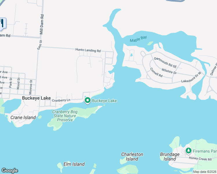 map of restaurants, bars, coffee shops, grocery stores, and more near 4455 Hunts Landing Road in Hebron