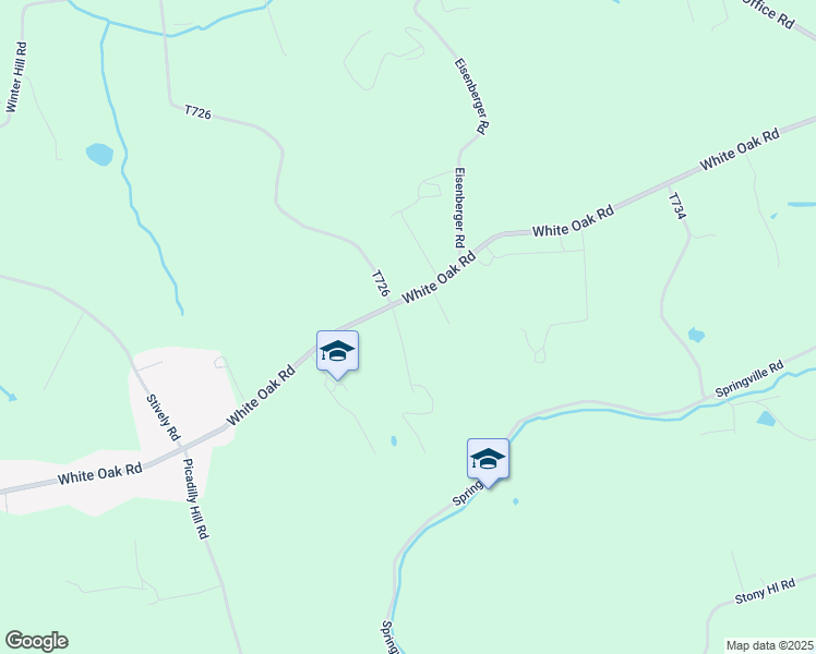 map of restaurants, bars, coffee shops, grocery stores, and more near 1001 Miller Rd in Strasburg