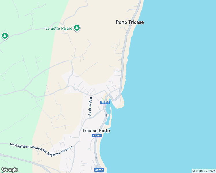 map of restaurants, bars, coffee shops, grocery stores, and more near 5 Via Matteo Ricci in Marina Porto