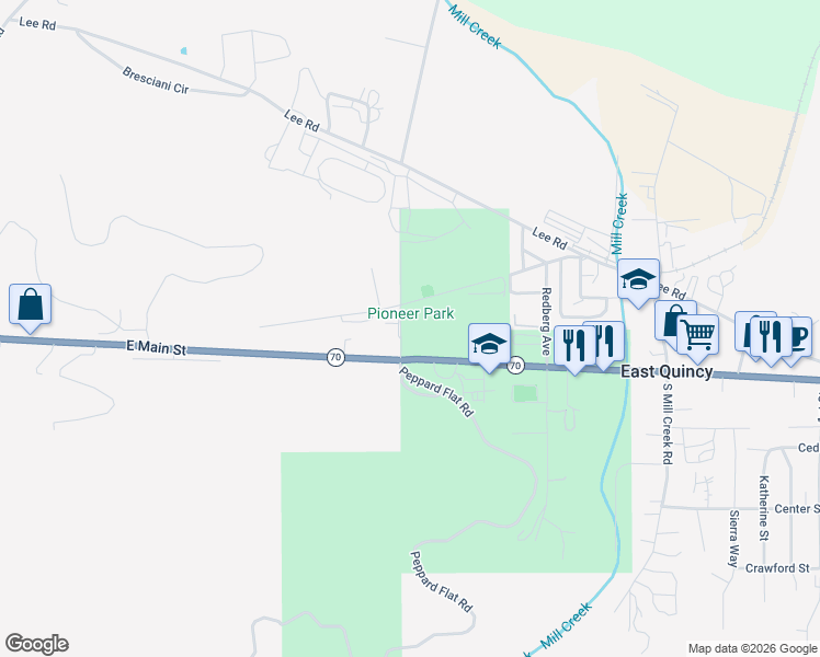map of restaurants, bars, coffee shops, grocery stores, and more near 34 Fairground Road in Quincy