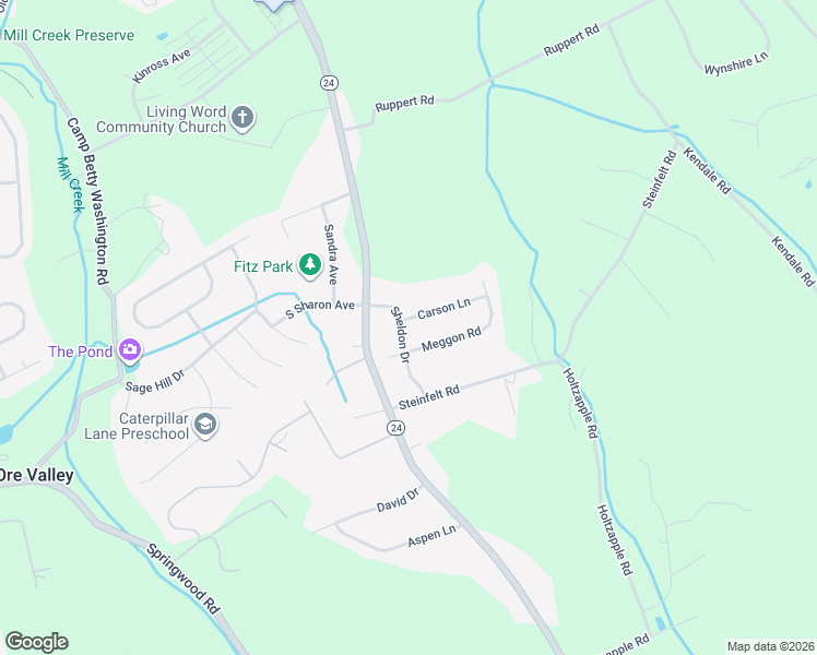 map of restaurants, bars, coffee shops, grocery stores, and more near 10 Carson Lane in Red Lion