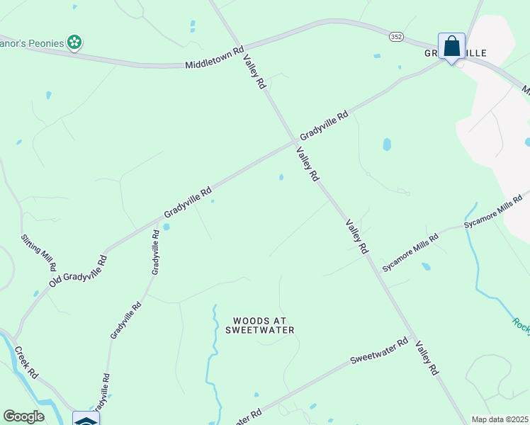 map of restaurants, bars, coffee shops, grocery stores, and more near 26 Gradyville Road in Glen Mills
