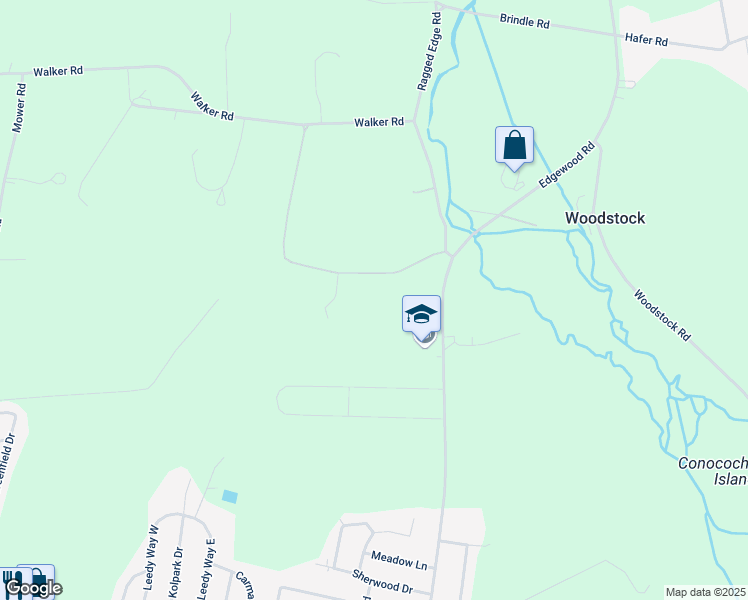 map of restaurants, bars, coffee shops, grocery stores, and more near 1095 Ragged Edge Road in Chambersburg