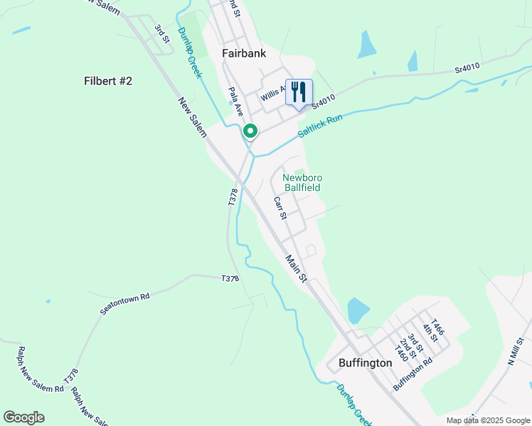 map of restaurants, bars, coffee shops, grocery stores, and more near 1192 New Salem Road in Smithfield