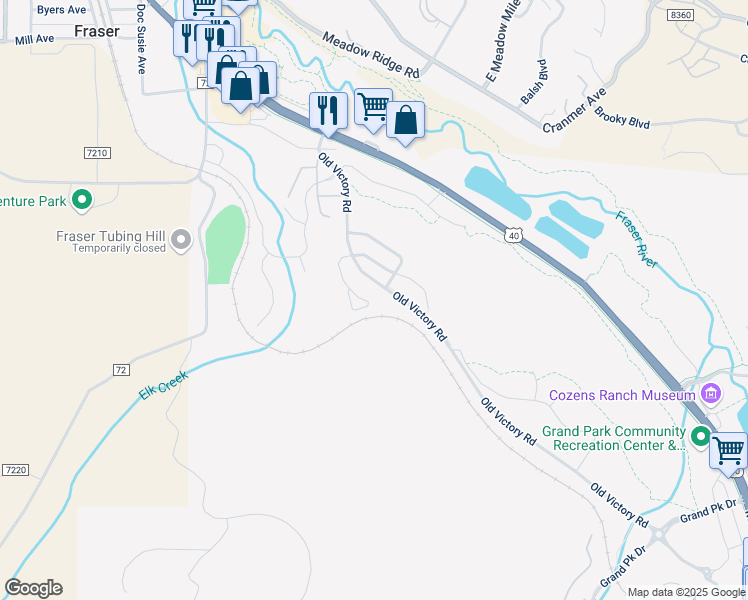map of restaurants, bars, coffee shops, grocery stores, and more near 194 Cozens Pointe Circle in Fraser