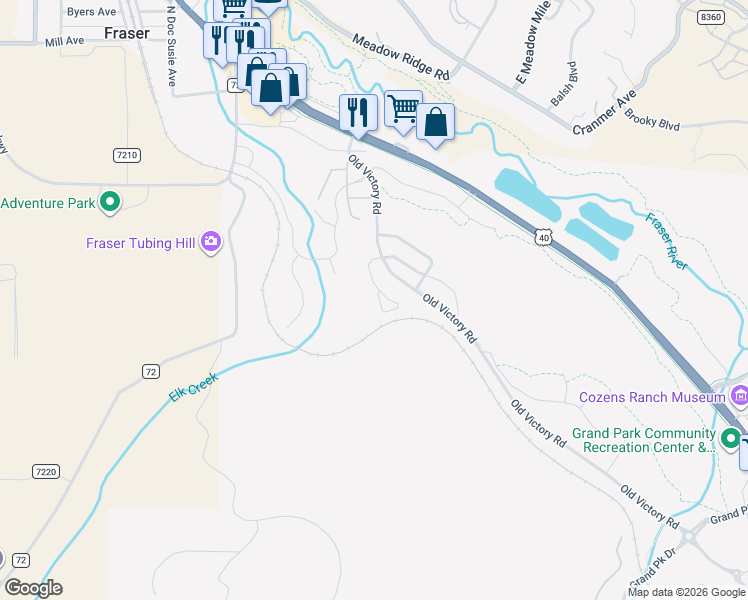 map of restaurants, bars, coffee shops, grocery stores, and more near 111 Cozens Pointe Circle in Parshall