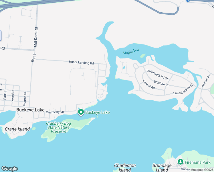 map of restaurants, bars, coffee shops, grocery stores, and more near 4455 Hunts Landing Road in Hebron