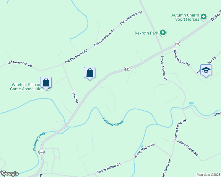 map of restaurants, bars, coffee shops, grocery stores, and more near 35 Massa Drive in Windsor