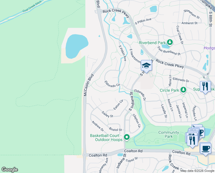 map of restaurants, bars, coffee shops, grocery stores, and more near 440 Edison Place in Superior