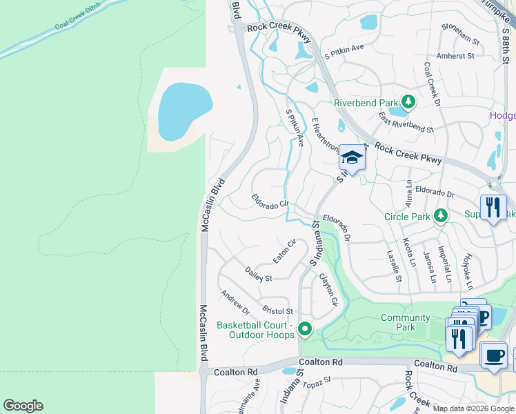 map of restaurants, bars, coffee shops, grocery stores, and more near 440 Edison Place in Superior