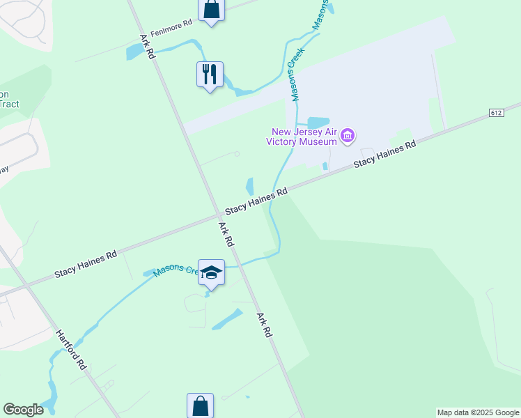 map of restaurants, bars, coffee shops, grocery stores, and more near 85 Stacy Haines Road in Lumberton