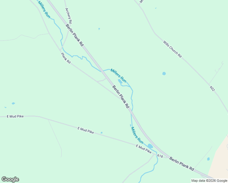 map of restaurants, bars, coffee shops, grocery stores, and more near 3031 Berlin Plank Road in Berlin