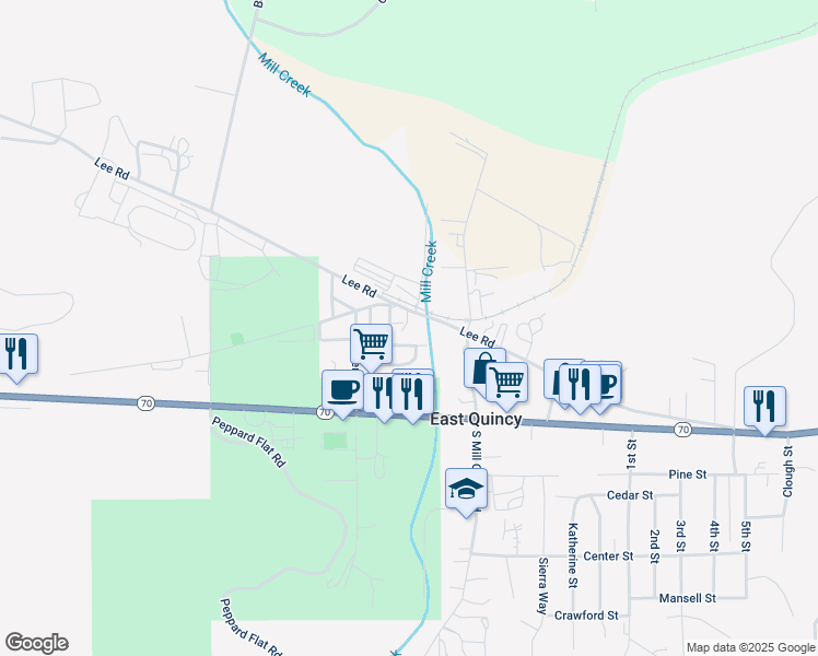 map of restaurants, bars, coffee shops, grocery stores, and more near 1780 Lee Road in Quincy