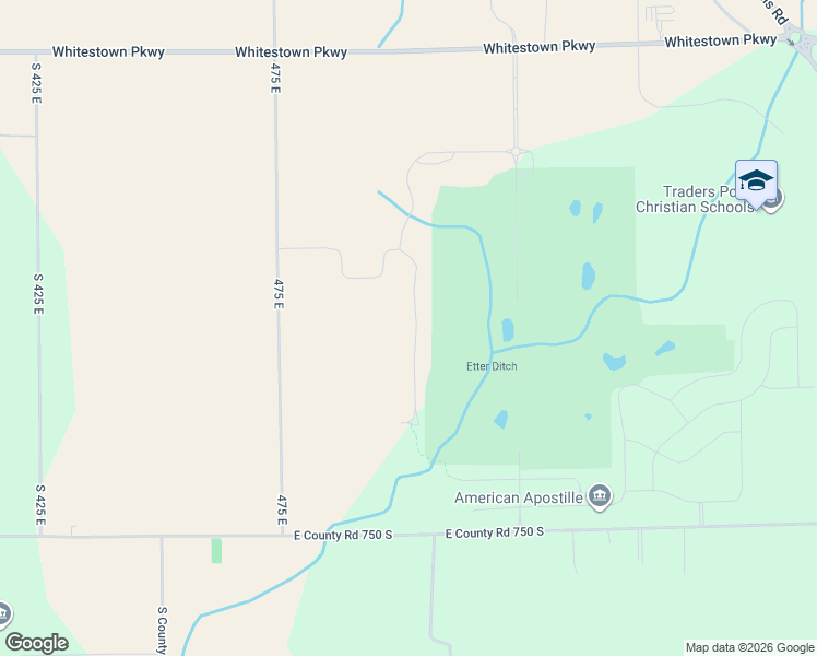 map of restaurants, bars, coffee shops, grocery stores, and more near 6501-7499 South 475 East in Lebanon