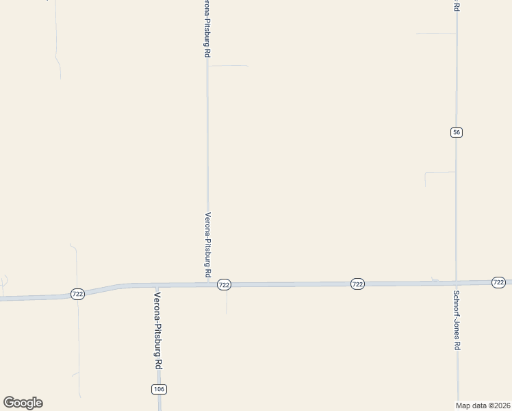 map of restaurants, bars, coffee shops, grocery stores, and more near 585 Verona-Pitsburg Road in Arcanum