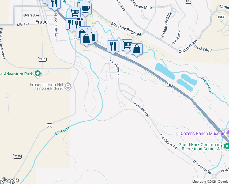 map of restaurants, bars, coffee shops, grocery stores, and more near 29 Cozens Pointe Circle in Parshall