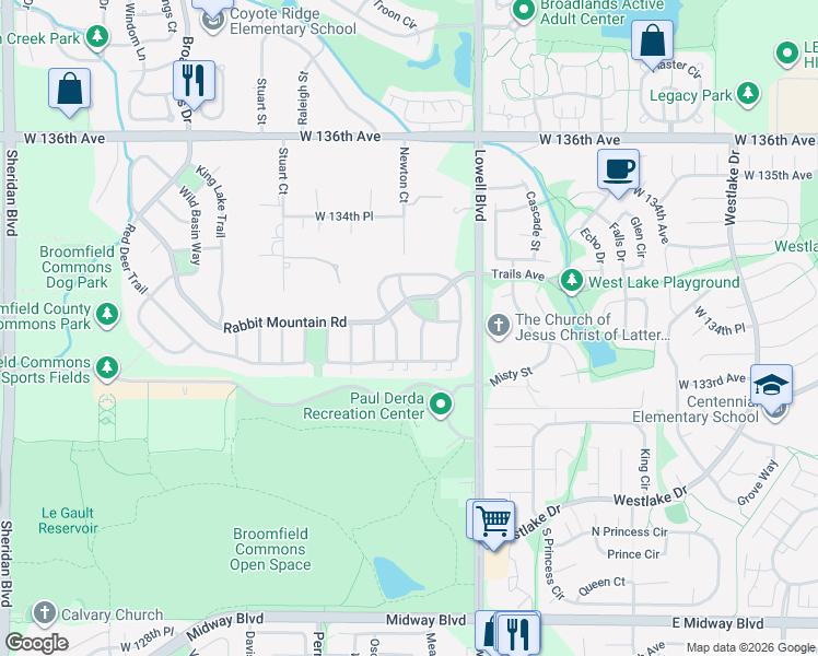 13323 Glacier Rim Trail, Broomfield CO Walk Score