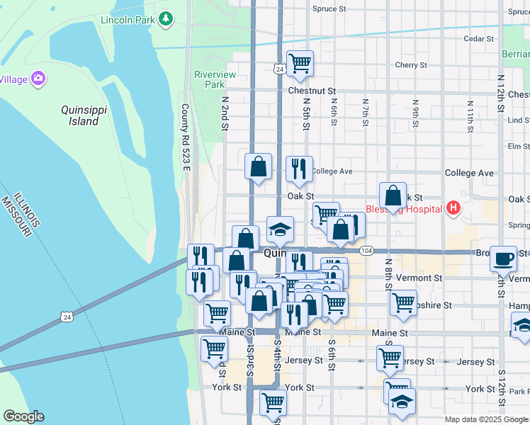 301 Spring Street, Quincy IL Walk Score