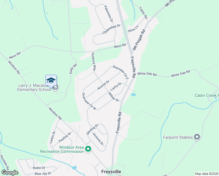 map of restaurants, bars, coffee shops, grocery stores, and more near 216 Lartry Dr in Red Lion