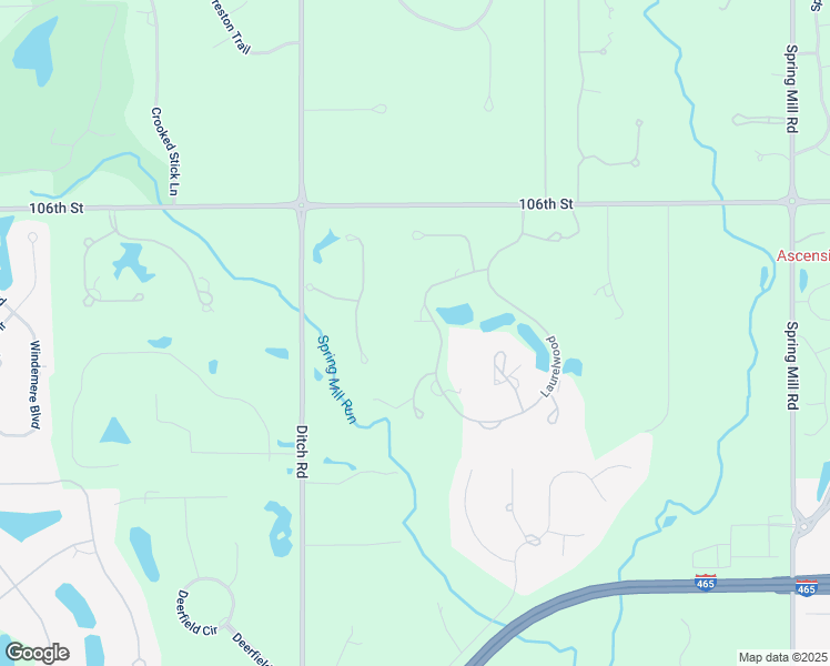 map of restaurants, bars, coffee shops, grocery stores, and more near 1134 Laurelwood in Carmel