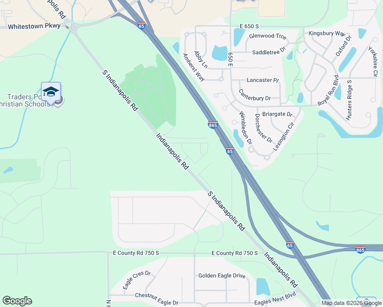 map of restaurants, bars, coffee shops, grocery stores, and more near 7071 Helm Street in Whitestown