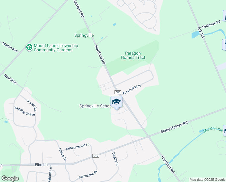 map of restaurants, bars, coffee shops, grocery stores, and more near 480 Hartford Road in Mount Laurel Township