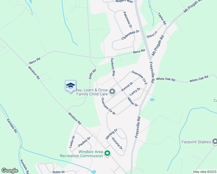 map of restaurants, bars, coffee shops, grocery stores, and more near 178 Overview Circle West in Red Lion
