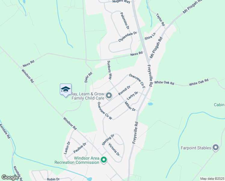 map of restaurants, bars, coffee shops, grocery stores, and more near 173 Overview Circle West in Red Lion