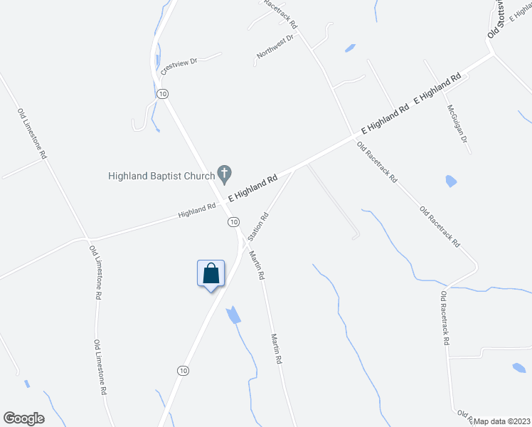 map of restaurants, bars, coffee shops, grocery stores, and more near 9 Station Road in Coatesville