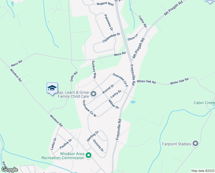 map of restaurants, bars, coffee shops, grocery stores, and more near 314 Kormit Drive in Red Lion
