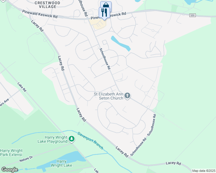 map of restaurants, bars, coffee shops, grocery stores, and more near 337 Gardenia Drive in Manchester Township