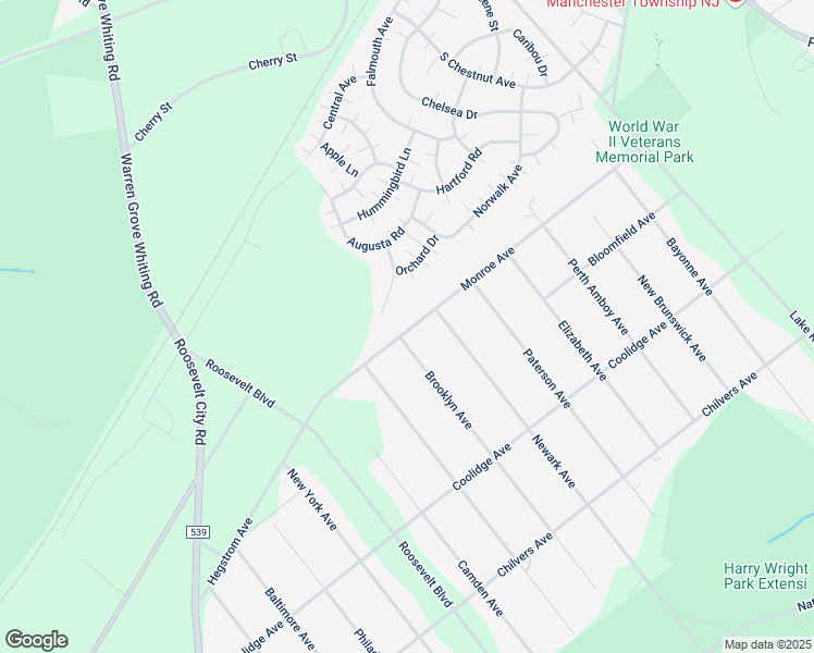 map of restaurants, bars, coffee shops, grocery stores, and more near 1051 Monroe Avenue in Manchester Township