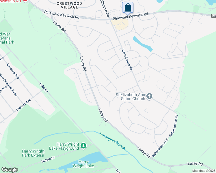 map of restaurants, bars, coffee shops, grocery stores, and more near 317 Gardenia Drive in Manchester Township